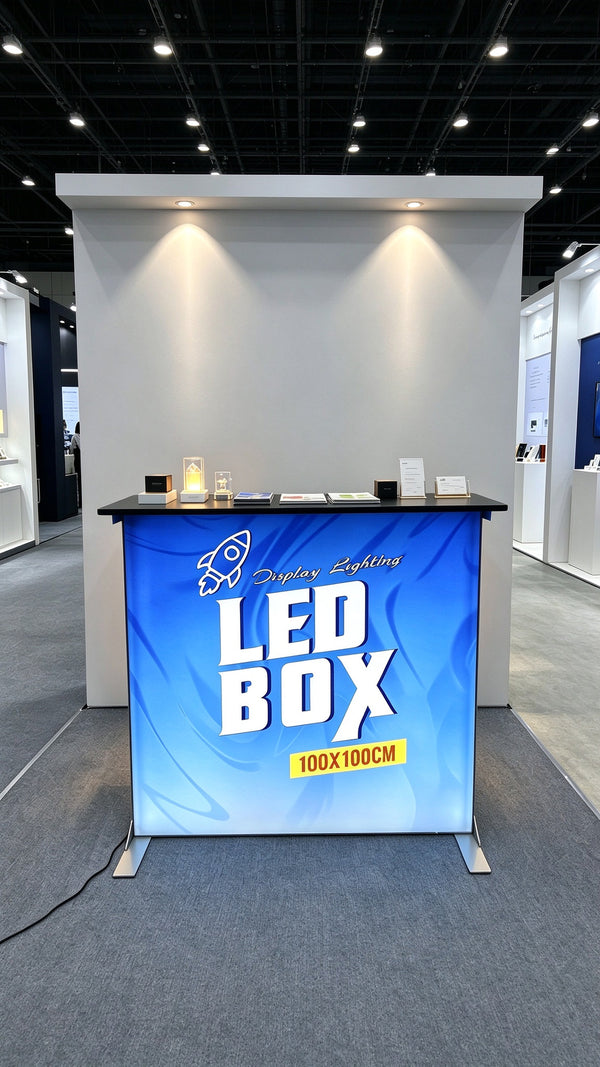 tabletop light box，countertop display riser