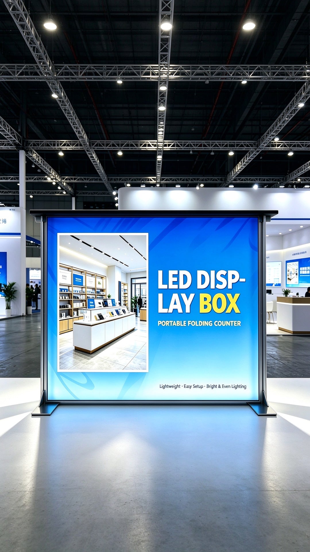 tabletop light box，countertop display riser