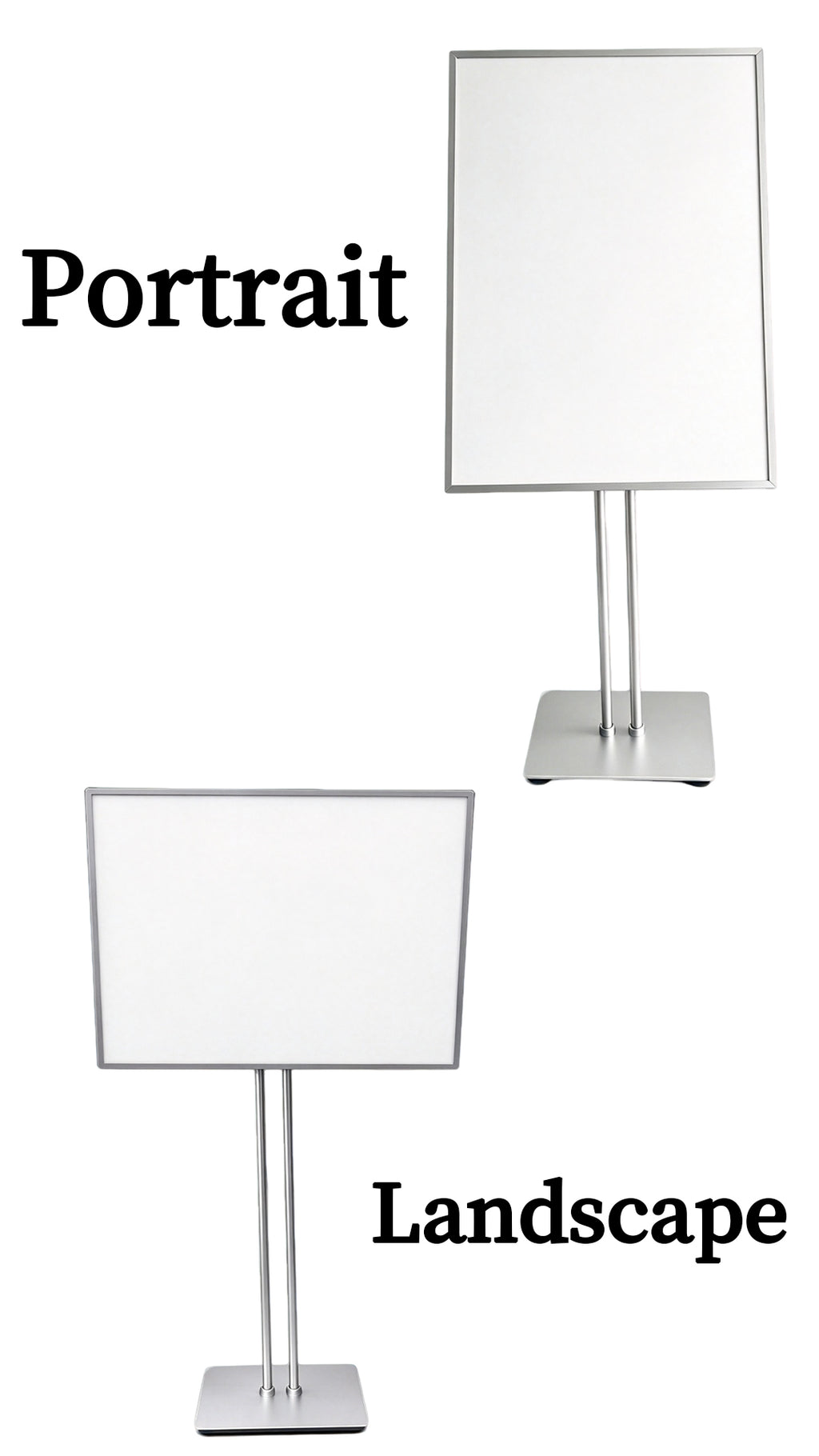 floor sign stand，floor standing sign holder
