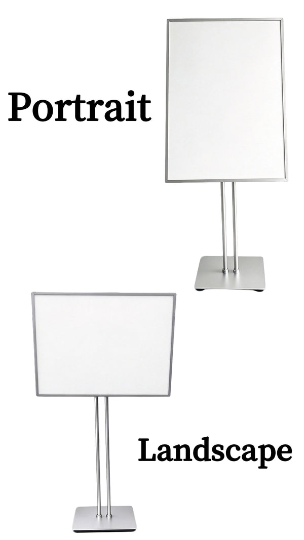 floor sign stand，floor standing sign holder
