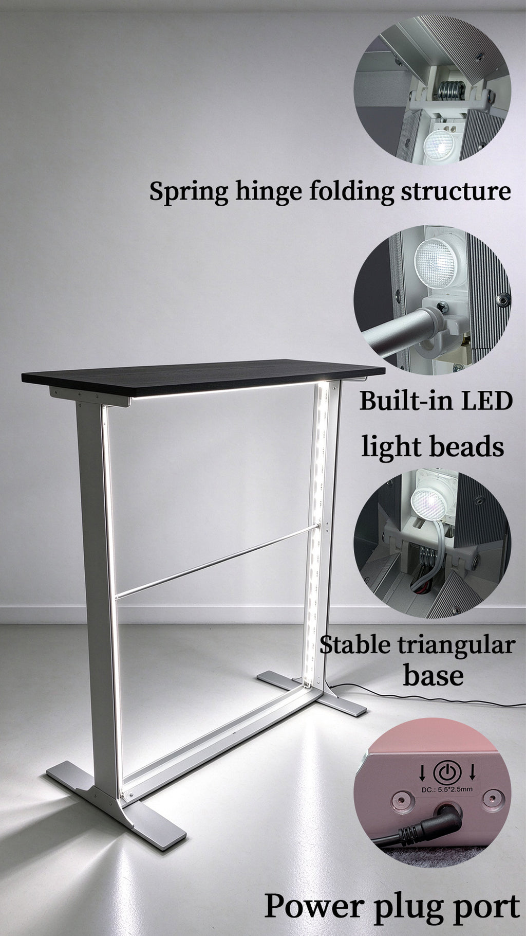 tabletop light box，countertop display riser