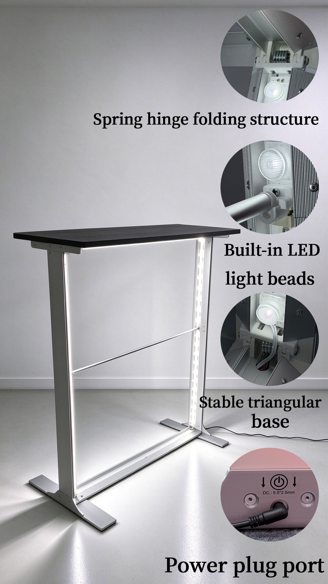 tabletop light box，countertop display riser