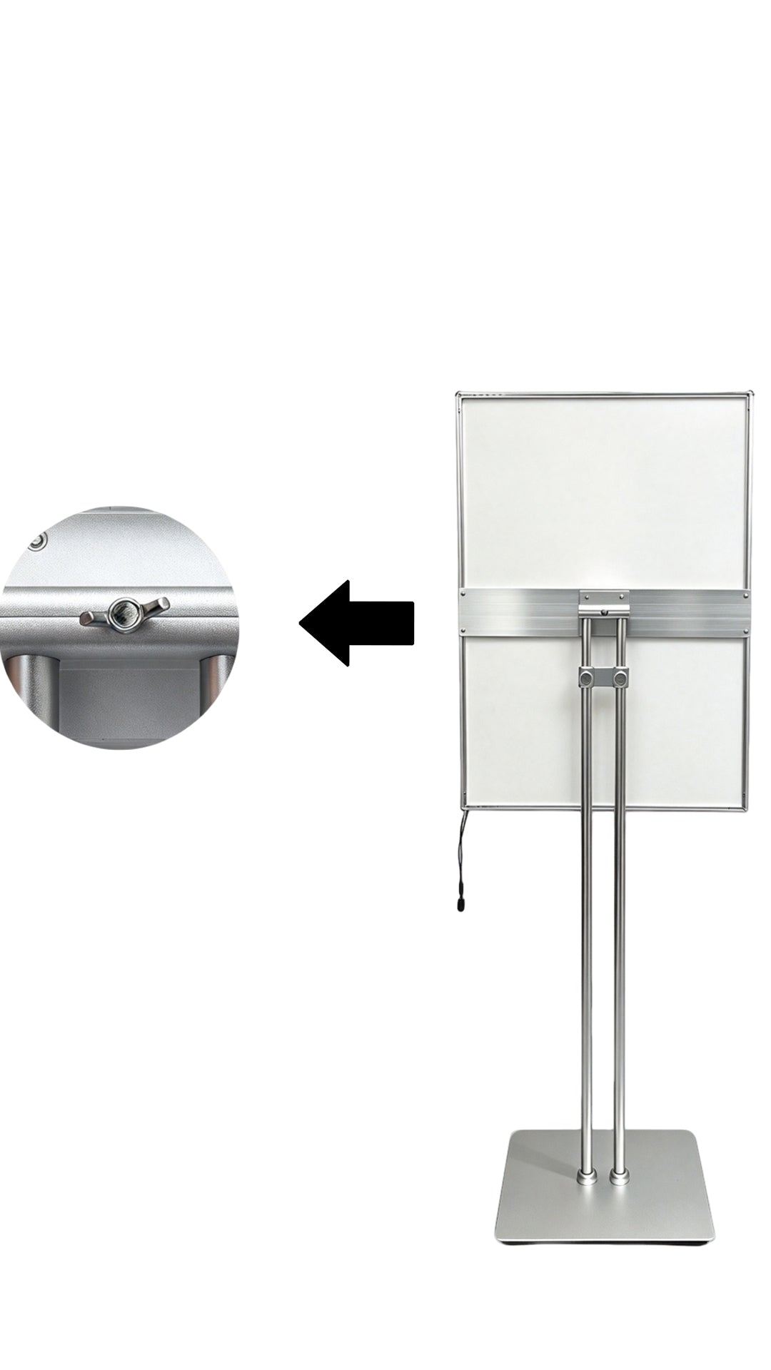 floor sign stand，floor standing sign holder