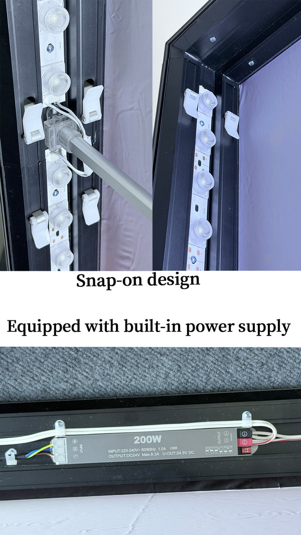 pop up light box display wall，toolless trade show booth wall
