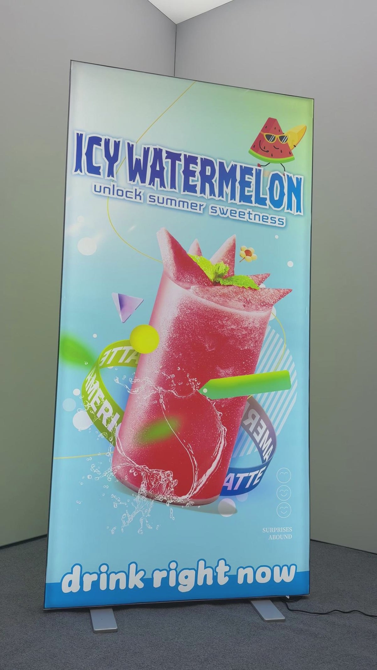 Double-Sided Portable Light Box Display