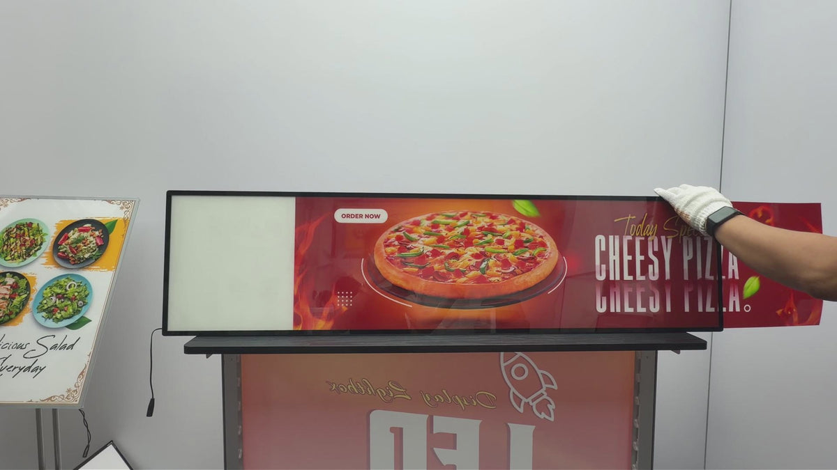 hanging light box，LED menu board