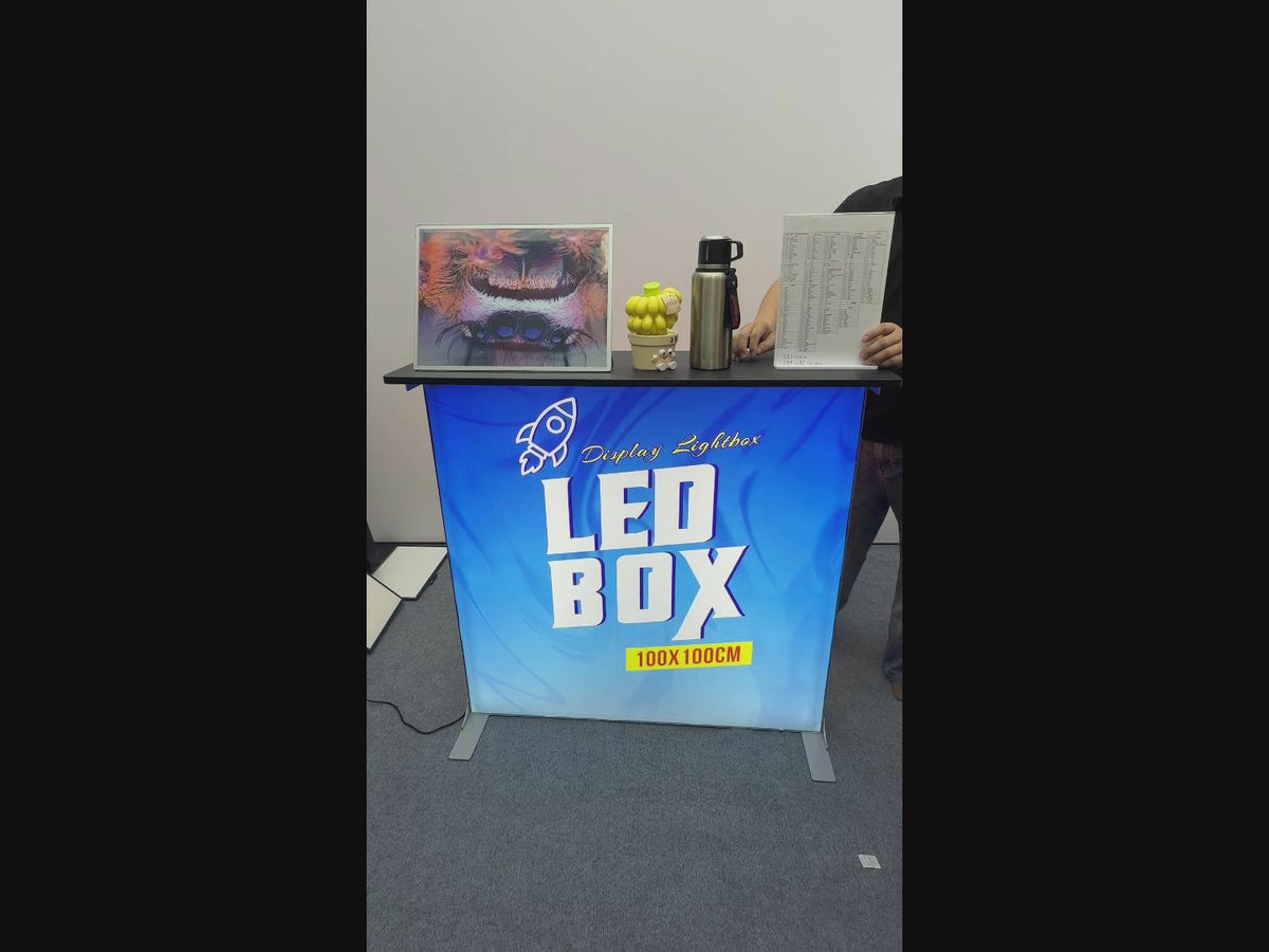 tabletop light box，countertop display riser